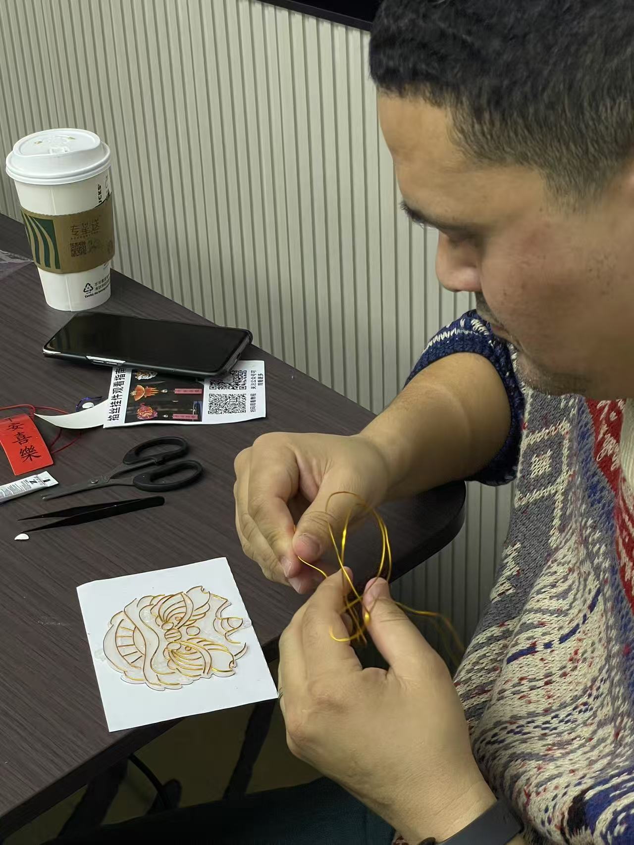 Cloisonne craft activity